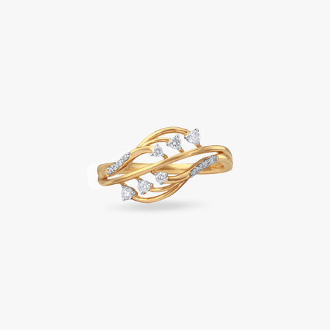 Rippling Grace Diamond Ring