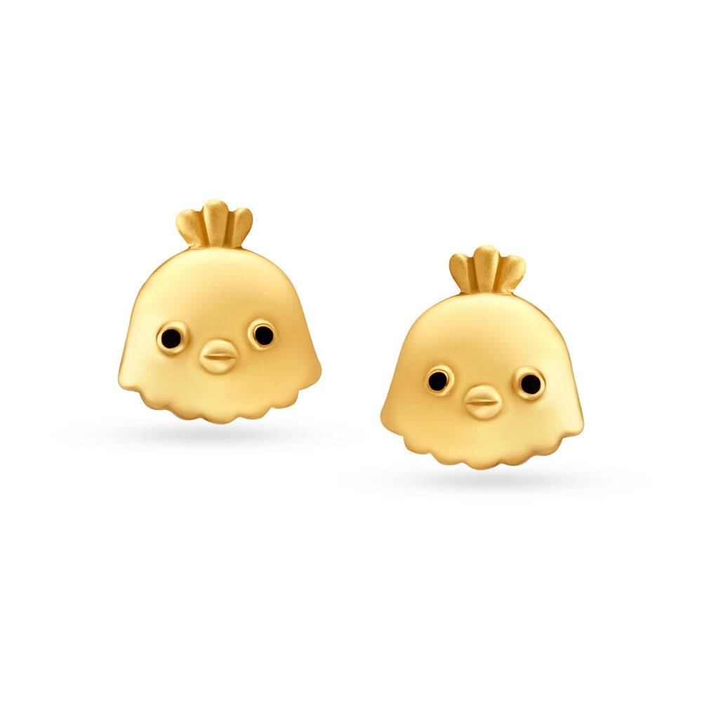 Latest Gold Stud and Drops Earring Designs For Kids |