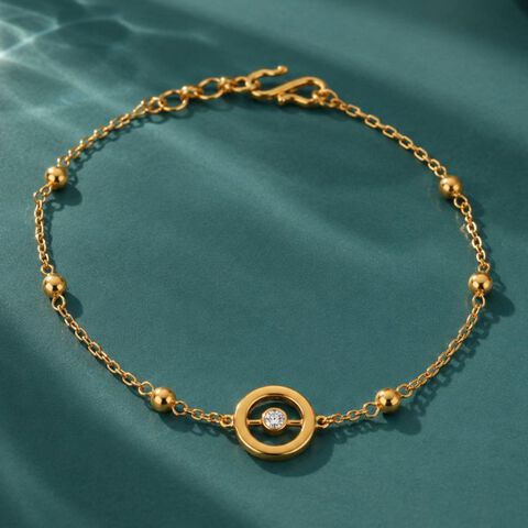 Orbit Gleam Gold Bracelet