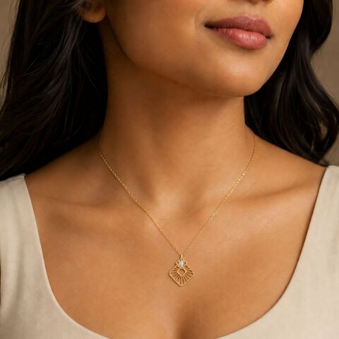 Surreal Gold Pendant