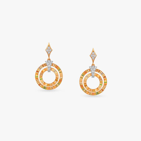 Orbit of Light Diamond Drop Earrings