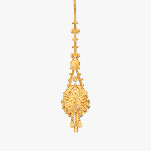Gilded Bloom Gold Maang Tikka