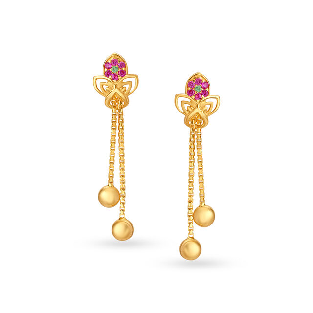 Dainty Butterflies Drop Earrings,,hi-res image number null