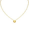Letter I Gold Pendant with Chain For Kids,,hi-res image number null