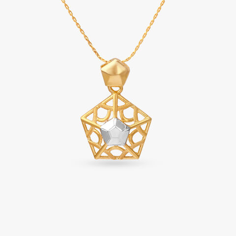 Celestial Muse Gold Pendant