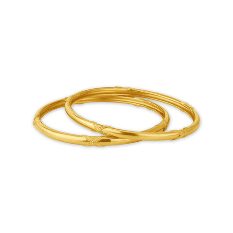 Twined Beauty Gold Bangles