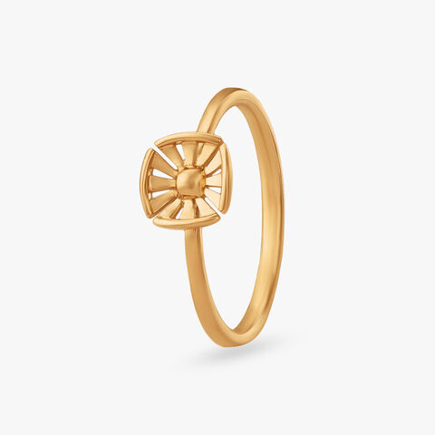 Glide Curve Gold Ring