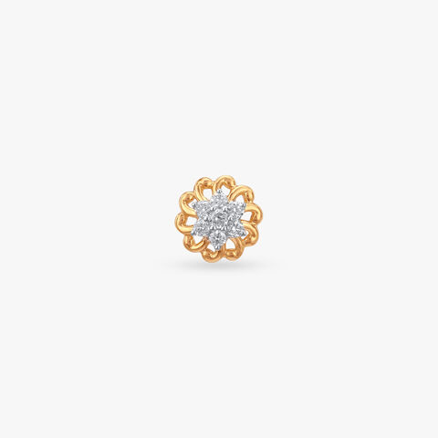 Bloom Beam Diamond Nose Pin