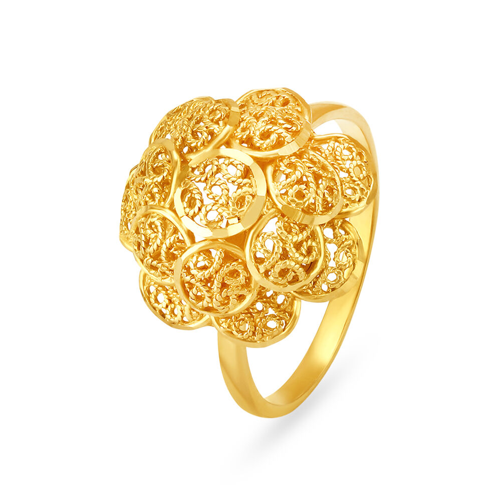 Tanishq ladies new arrivals gold ring