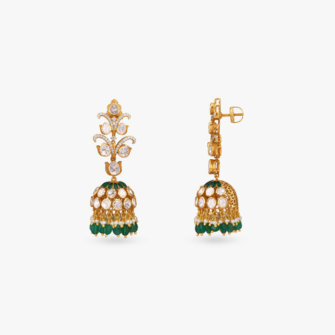 Regal Heritage Diamond Jhumka Earrings