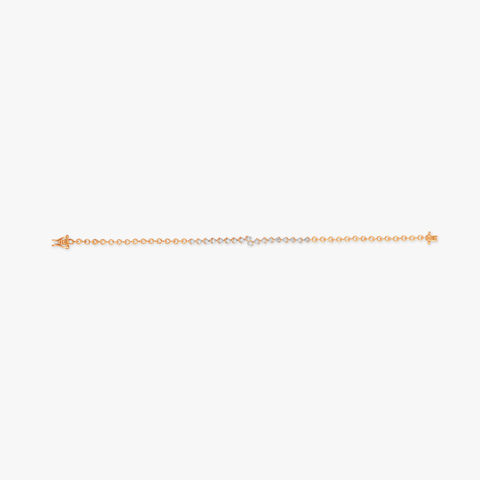 Gold Silhouette Tennis Bracelet