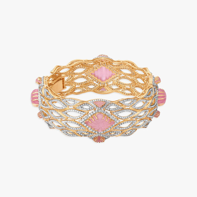 Regal Bloom Diamond Broad Bangle,,hi-res image number null