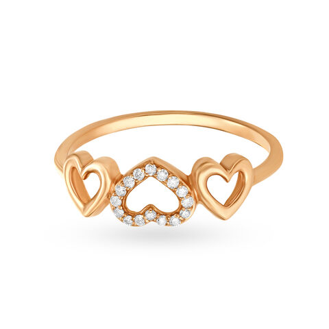 Amorous Heart Diamond Ring