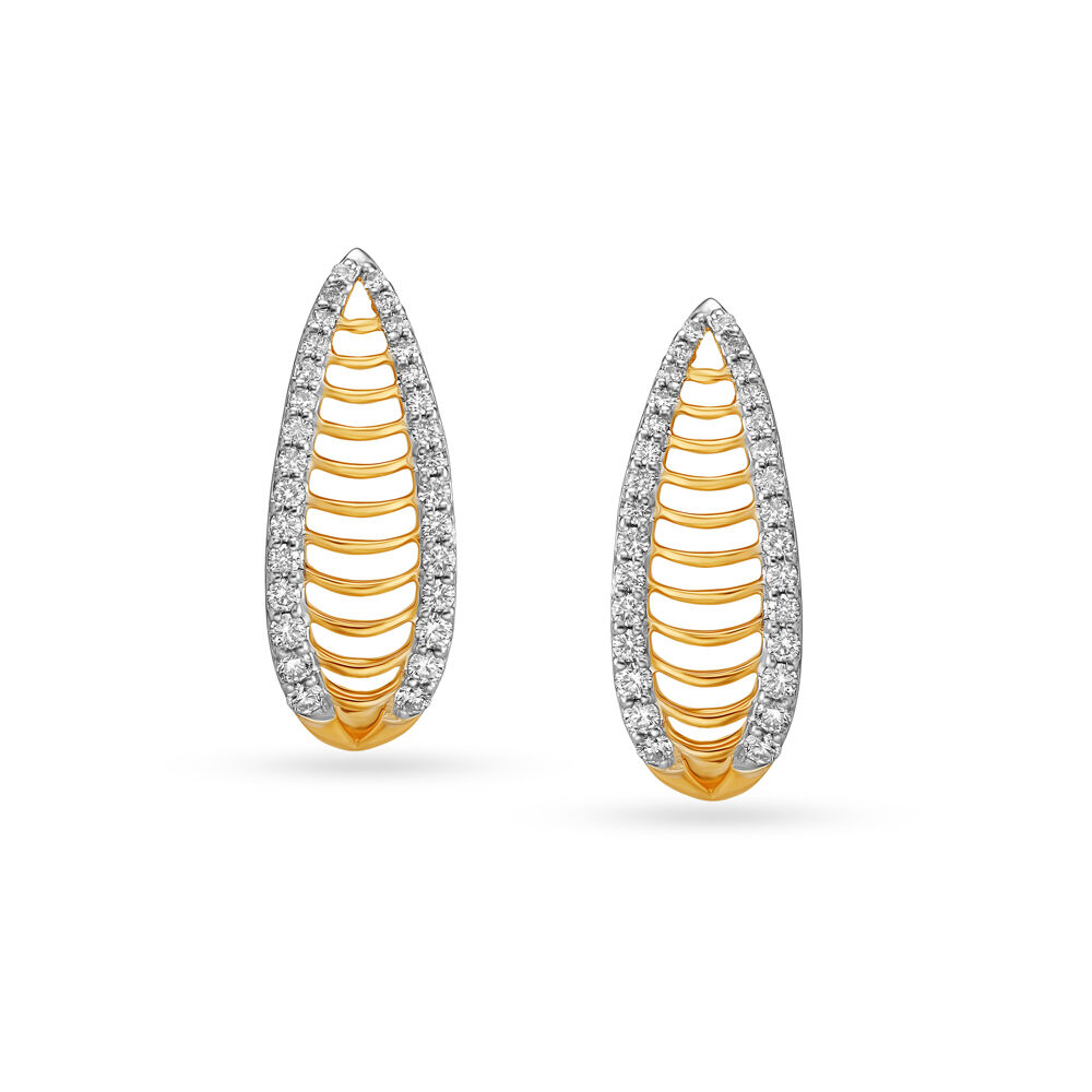 Tanishq diamond on sale bali earrings