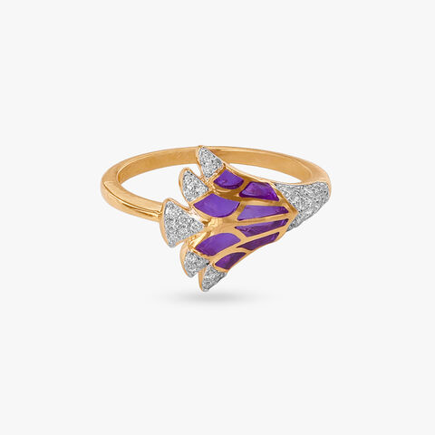 Celestial Wing Diamond Ring