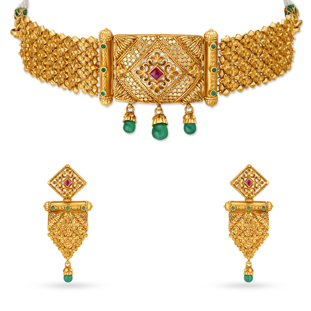 Tanishq jewellery necklace clearance designs catalogue with price