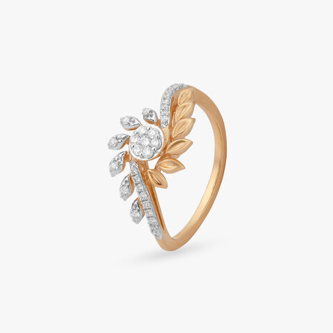 Sunlit Petals Diamond Ring
