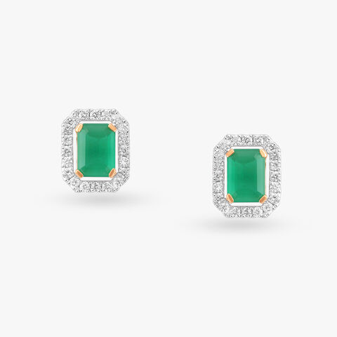 Charming Diamond Stud Earrings