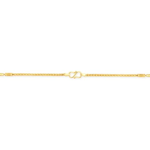 Exuberant Carved Gold Chain for Men