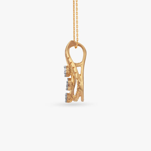 Rising Flame Diamond Pendant