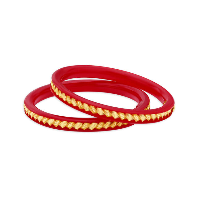 Graceful Gold Pola Bangle,,hi-res image number null