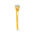 Classic 18 Karat Yellow Gold Solitaire Finger Ring,,hi-res image number null