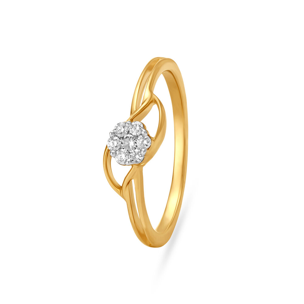 Evil Eye Diamond Finger Ring