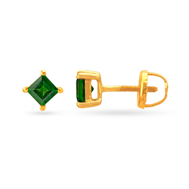 Coloured Single Stone Stud Earrings,,hi-res image number null