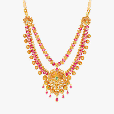Majestic Kalasam Gold Necklace Set