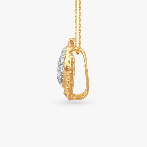 Vintage Crest Diamond Pendant
