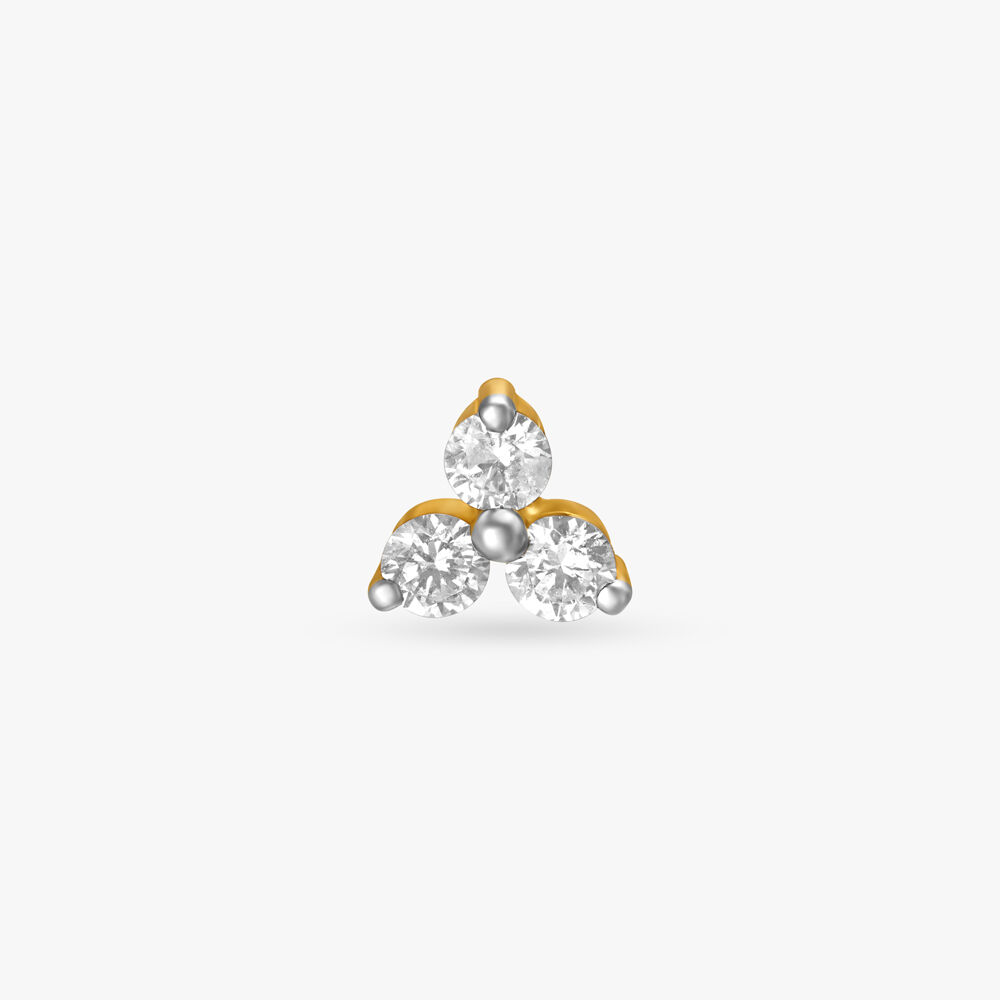 3 diamond store nose pin