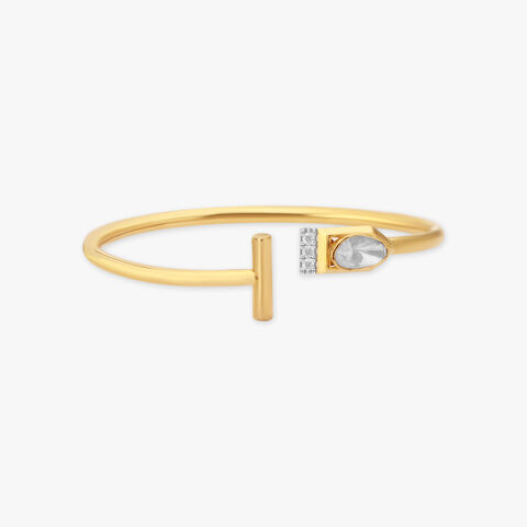 Chic Allure Diamond and Polki Bangle