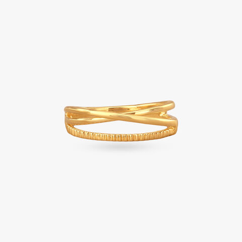 Linear Luxe Gold Ring