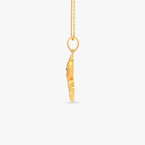 Eternal Ganesh Gold Pendant