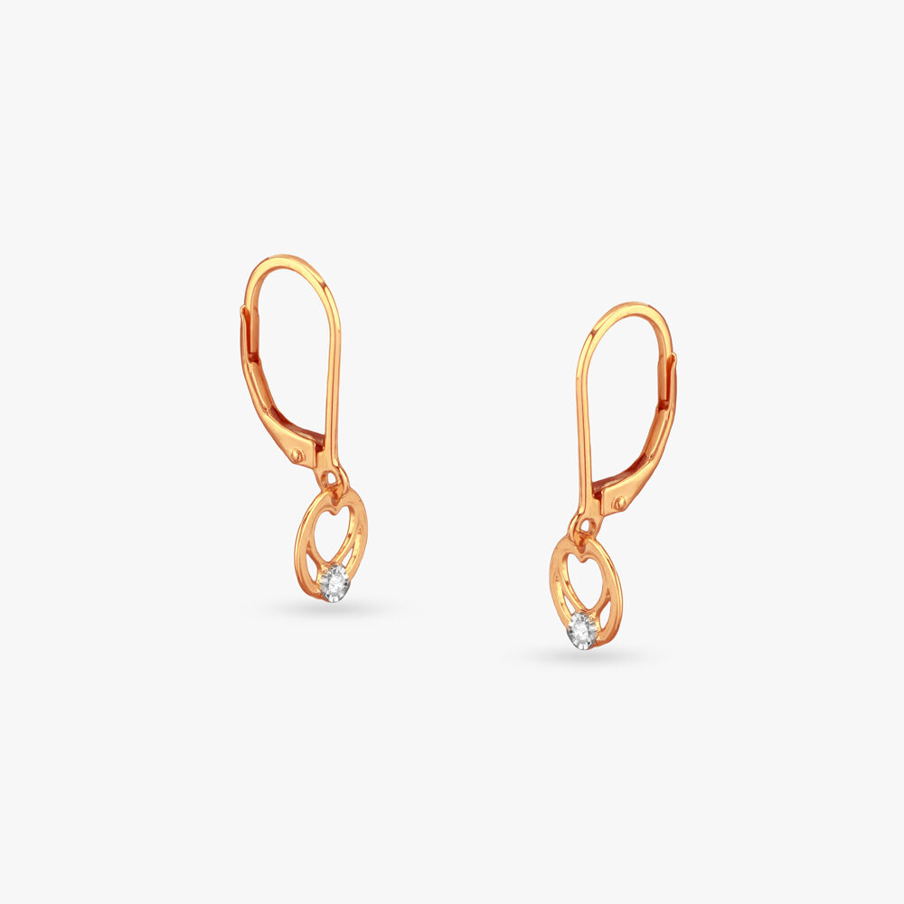 Kids diamond hoop earrings on sale