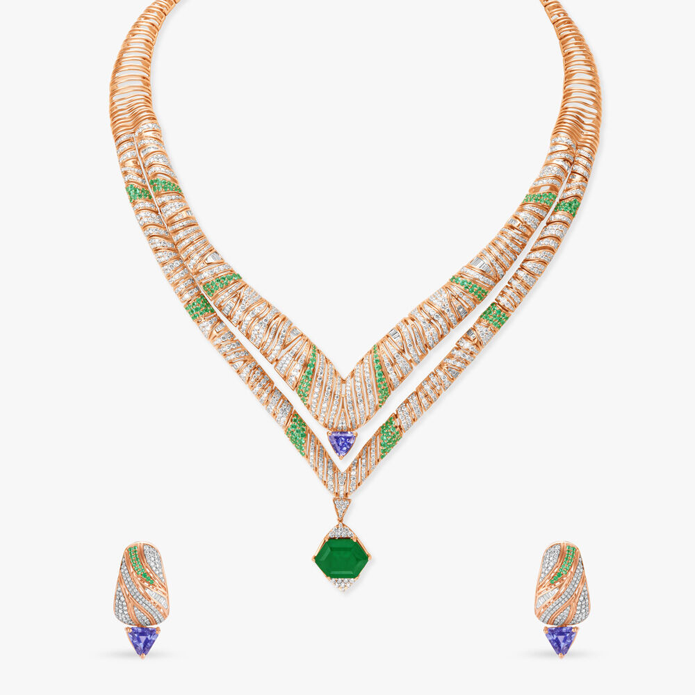 Symbol of Majesty Diamond Necklace Set