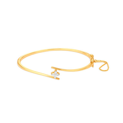 Halo Diamond Bangle