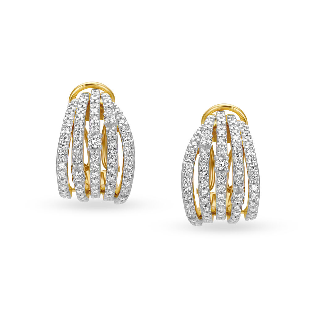 Tanishq diamond top bali designs