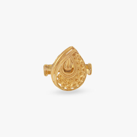 Swirl Sovereign Gold Ring