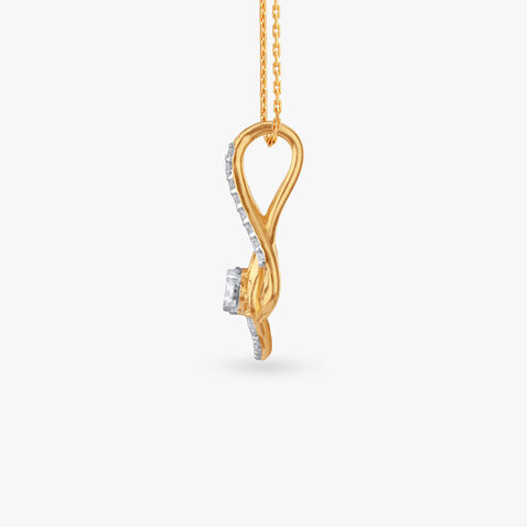Radiant Drop Diamond Pendant