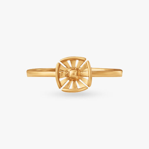 Glide Curve Gold Ring alternate view 1