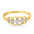 Fancy Five Stone Diamond Finger Ring,,hi-res image number null