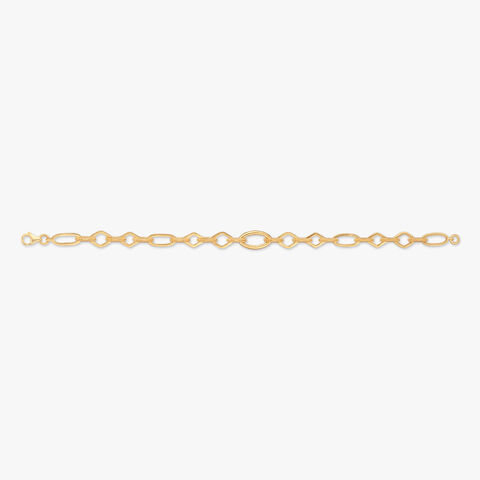 Geometric Link Gold Bracelet
