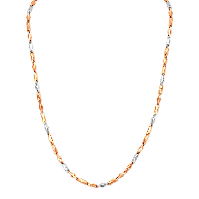 Modern Dual Tone Gold Chain For Men,,hi-res image number null