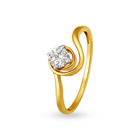 Enticing Yellowbud Solitaire Ring