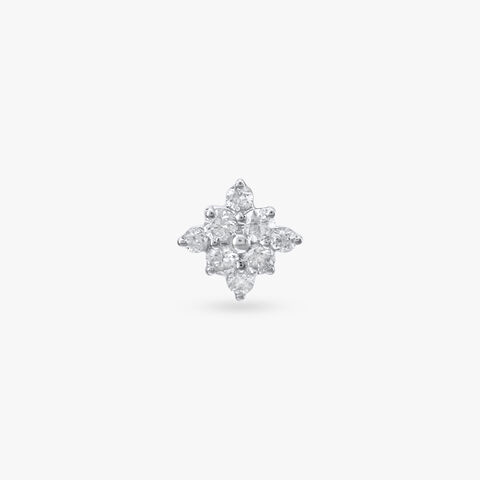 Clustered Marquise Diamond Nose Pin