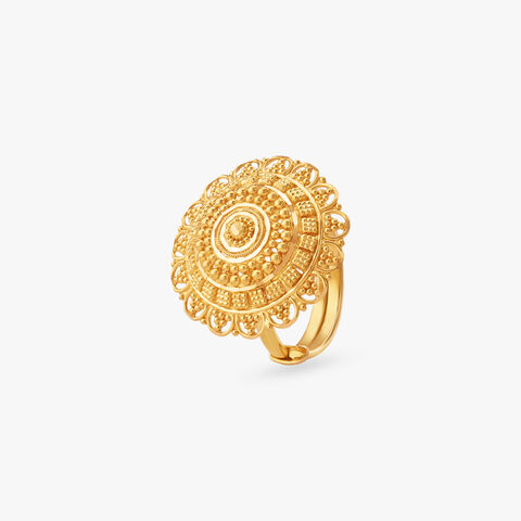 Bloom Filigree Gold Ring