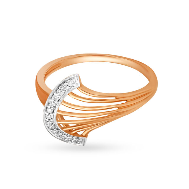 14KT Rose Gold Finger Ring,,hi-res image number null