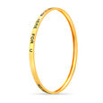 Mamma Mia 14 KT Yellow Gold Here For U Bangle,,hi-res image number null