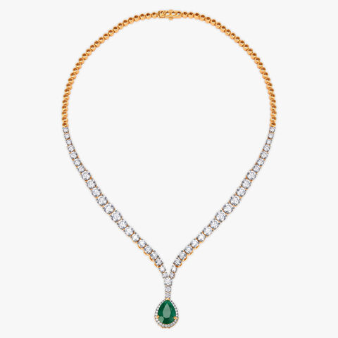 Flamboyant Flair Celeste Solitaire Necklace